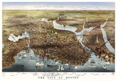 old map of boston