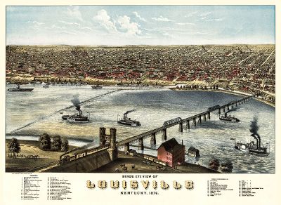 an eye of the bird view of louisville