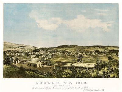 view of ludlow from 1859