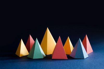 colorful pyramid shapes