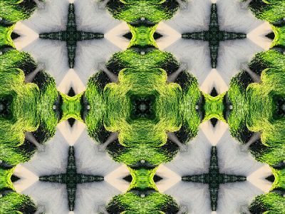 green and gray kaleidoscope