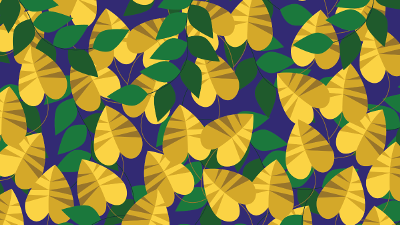 colorful illustration of leaves